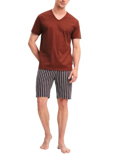calida-cotton-special-kurz-pyjama-herren-gr-50-brick-red image 7