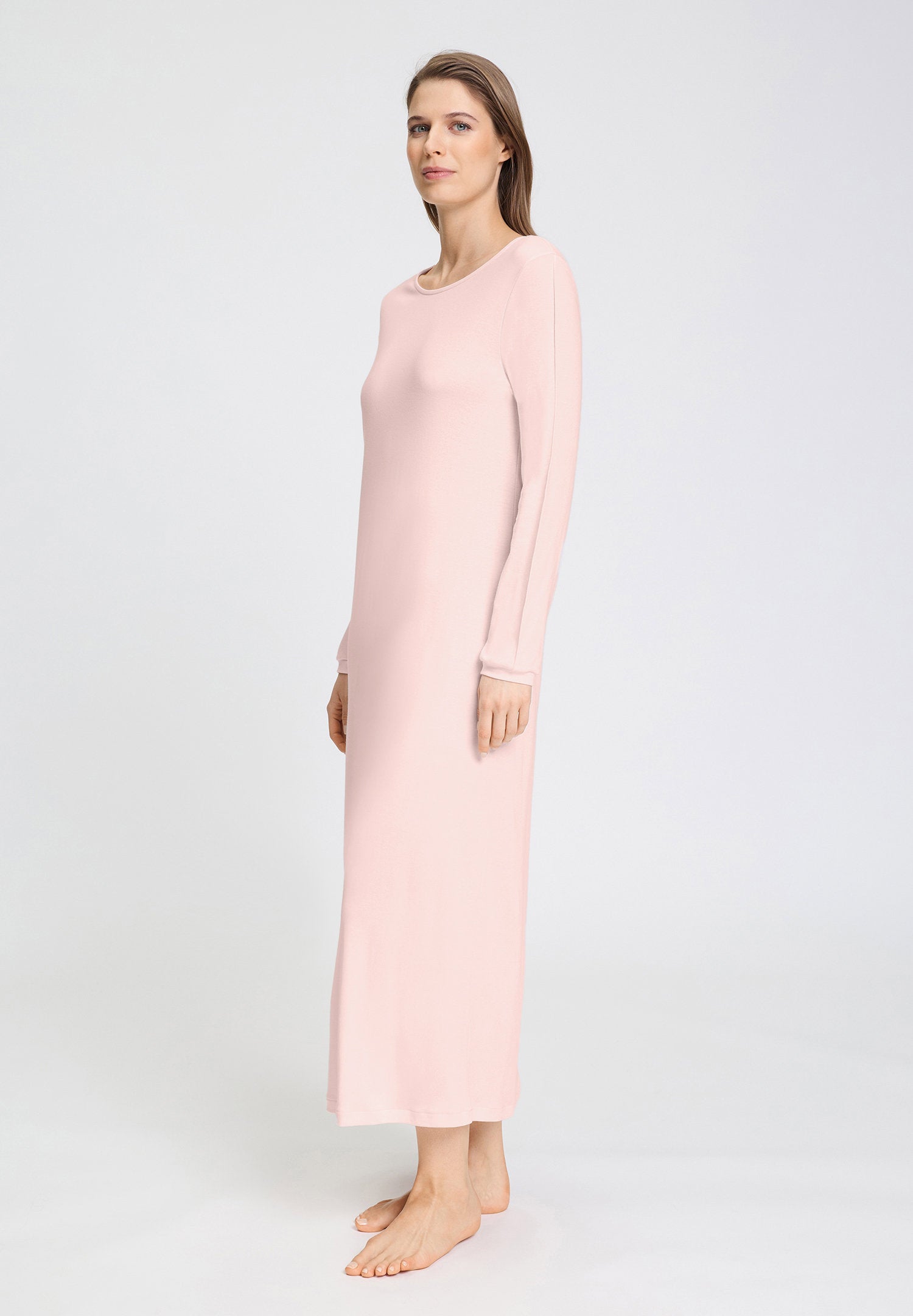 hanro-franca-nightdress-130cm-nachthemd-rosewater-baumwolle image 2
