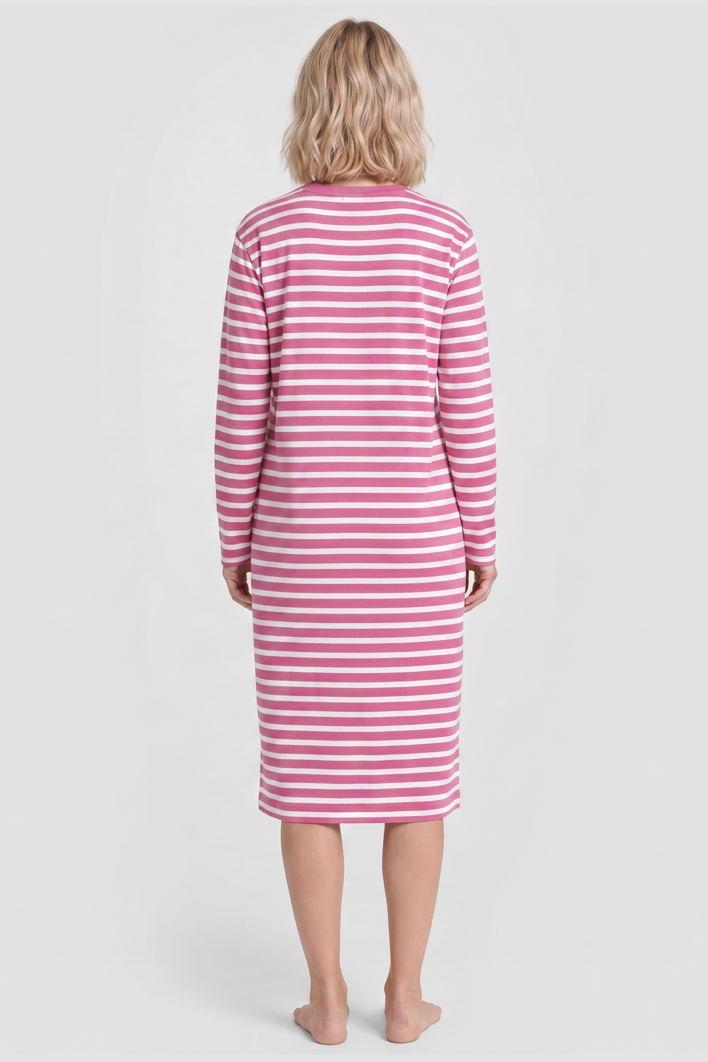 r-sch-be-happy-nachthemd-pink-ringel-baumwolle-modal image 3
