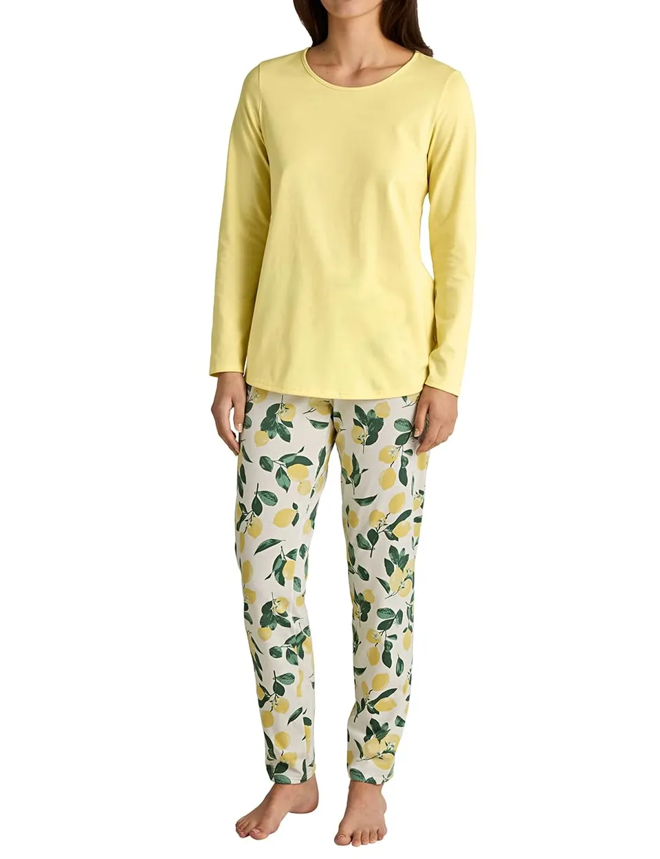 calida-favourites-dreams-pyjama-damen-lang-bio-baumwolle-bl-mchen image 1
