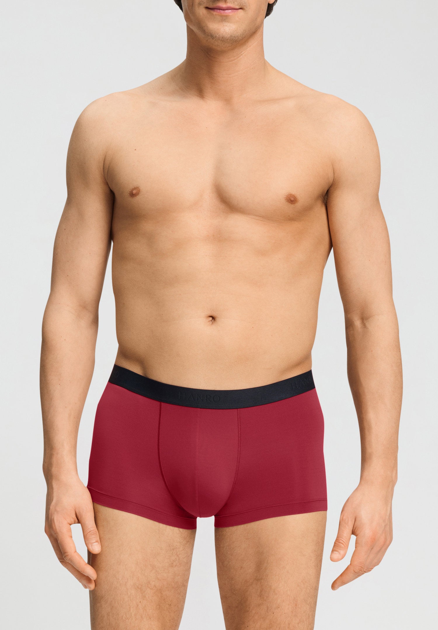 hanro-micro-touch-pants-intense-red-microfaser-boxer image 2