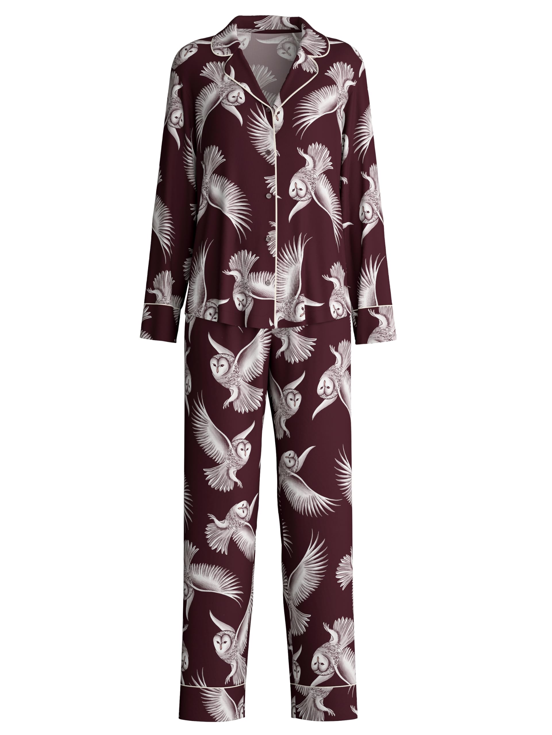 calida-moonlight-dreams-nachthemd-damen-dark-burgundy-modal-seide image 6