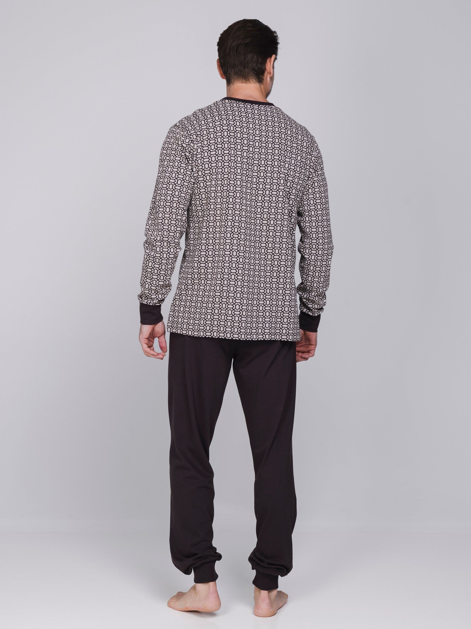 pastunette-urban-essence-pyjama-braun-herren-baumwolle image 4