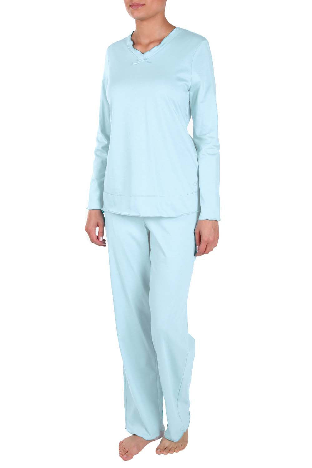 r-sch-be-happy-shirt-langarm-grau-pure-cotton-v-ausschnitt image 4