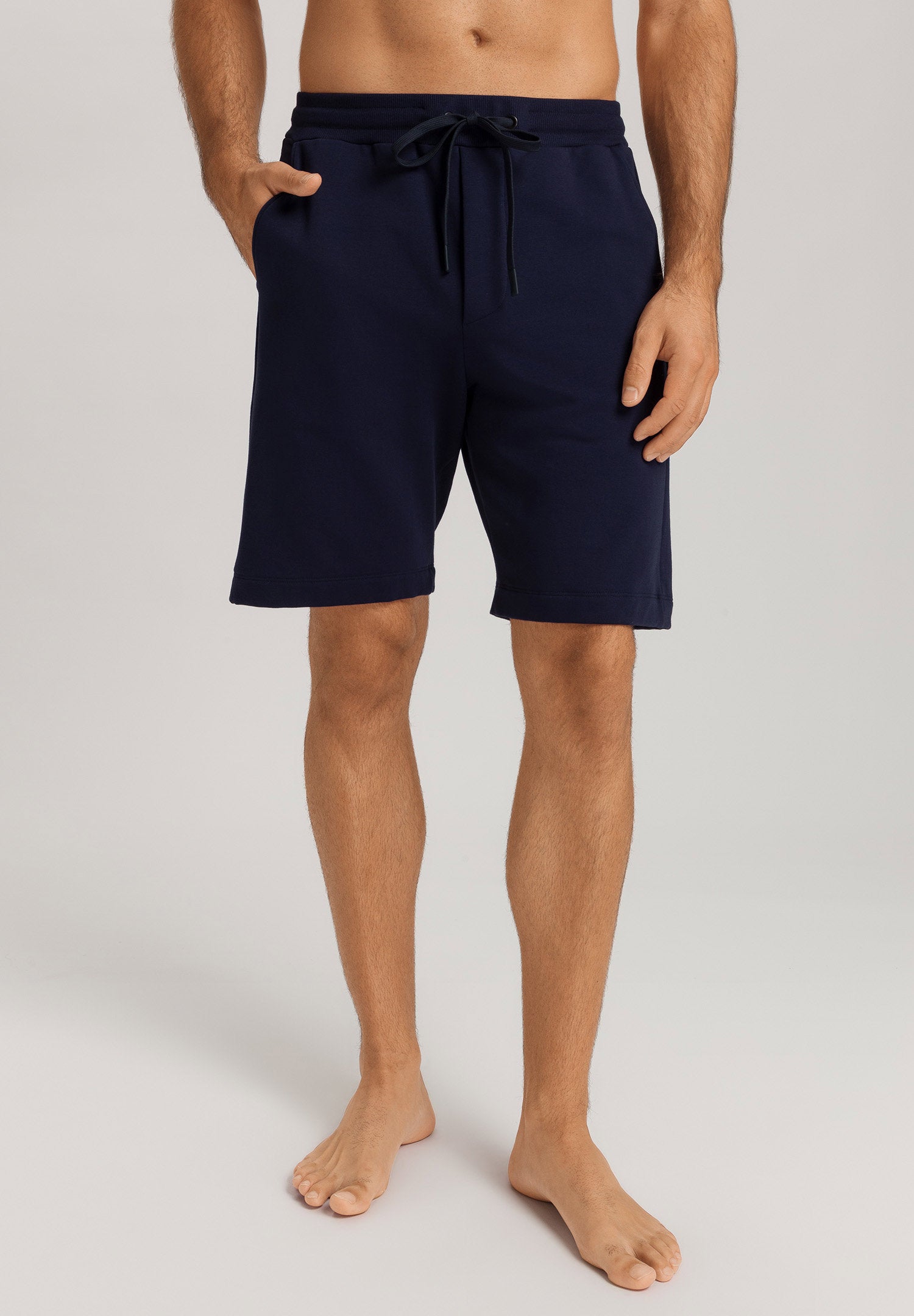 hanro-natural-living-short-pants-herren-deep-navy-bio-baumwolle image 2