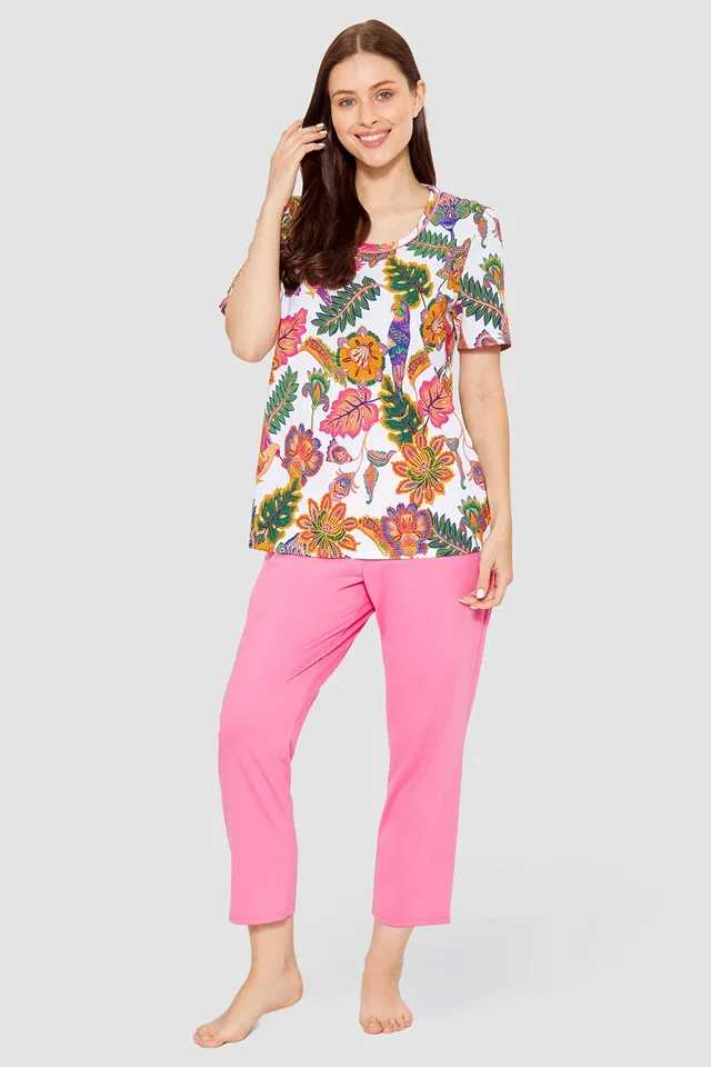 r-sch-be-happy-pyjama-7-8-damen-mehrfarbig-bl-tenprint image 1