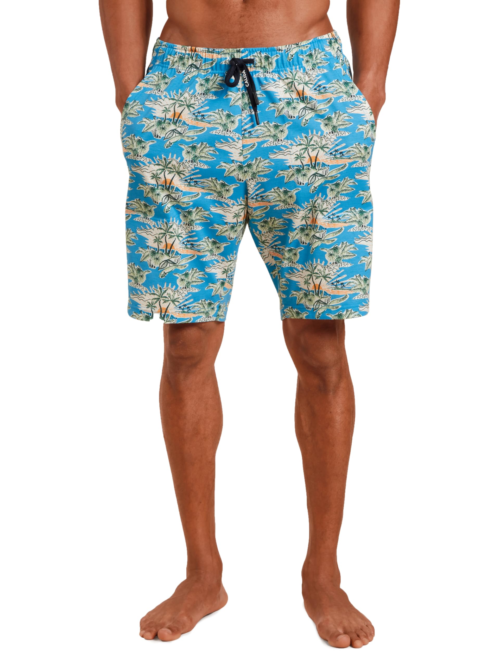 calida-remix-basic-sleep-bermudas-herren-blau-shorts image 8