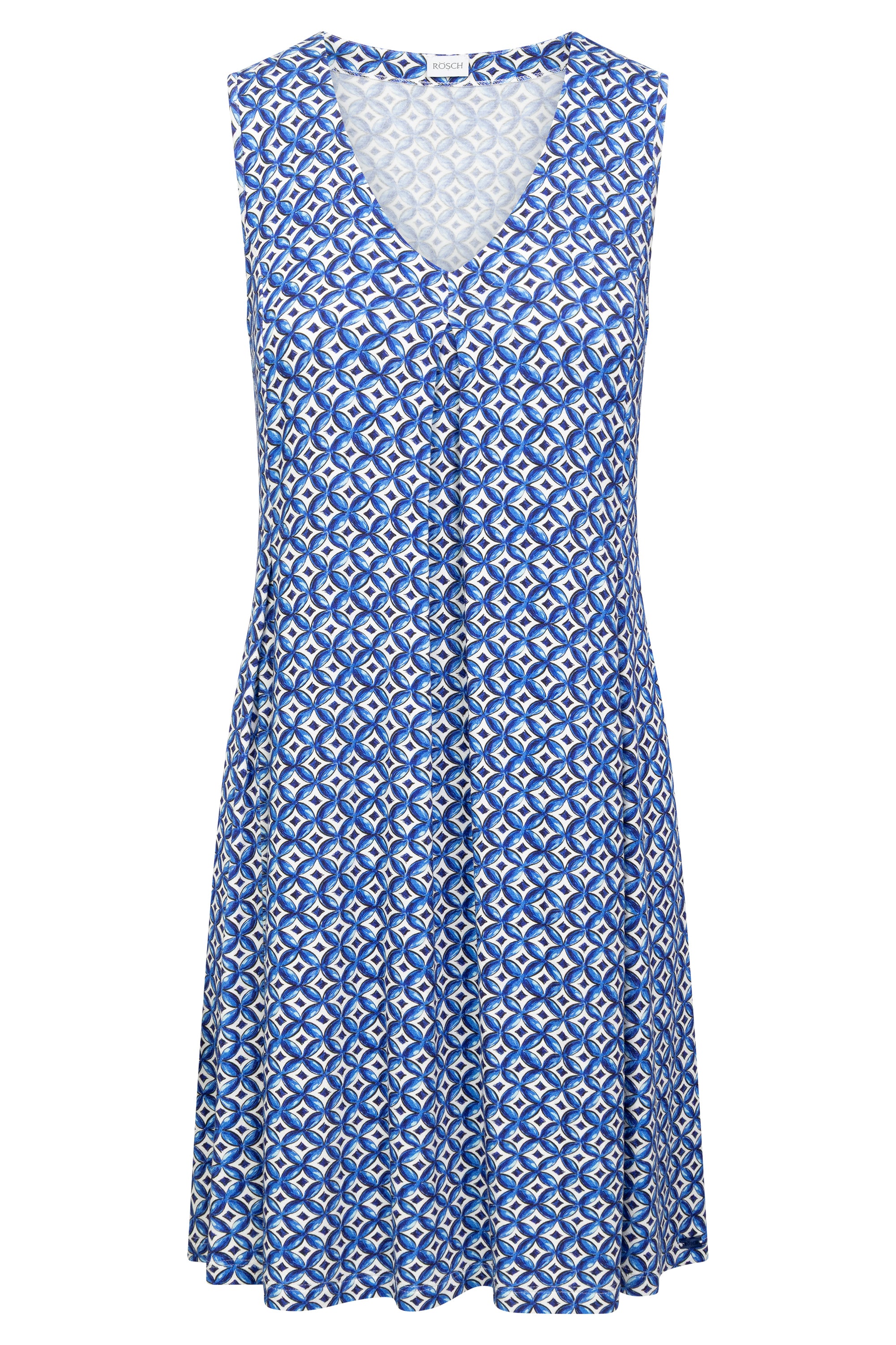 r-sch-be-happy-strandkleid-kurz-blau-minimal-druck image 2