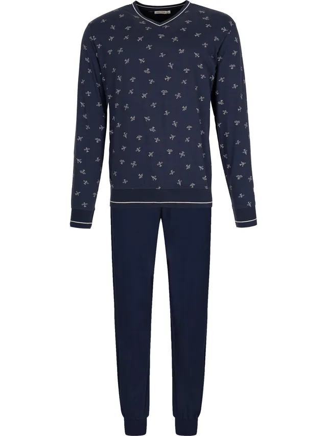 pastunette-cloud-navigator-pyjama-herren-blau-baumwolle image 1