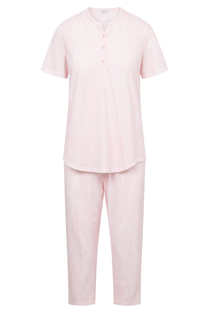 r-sch-be-happy-pyjama-3-4-rosa-aus-baumwolle image 2