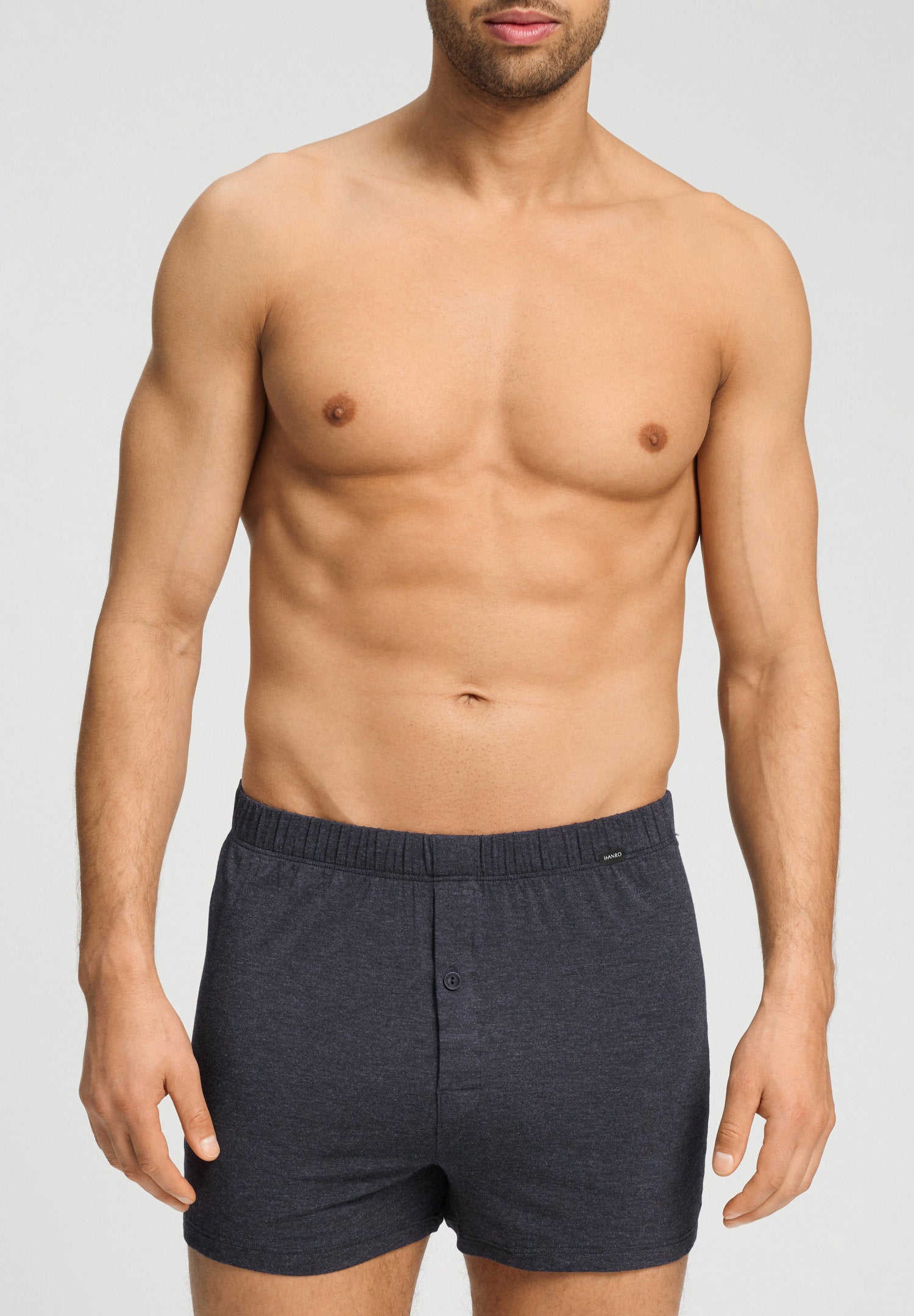 hanro-casuals-073207-boxershorts-charcoal-melange-viskose image 3