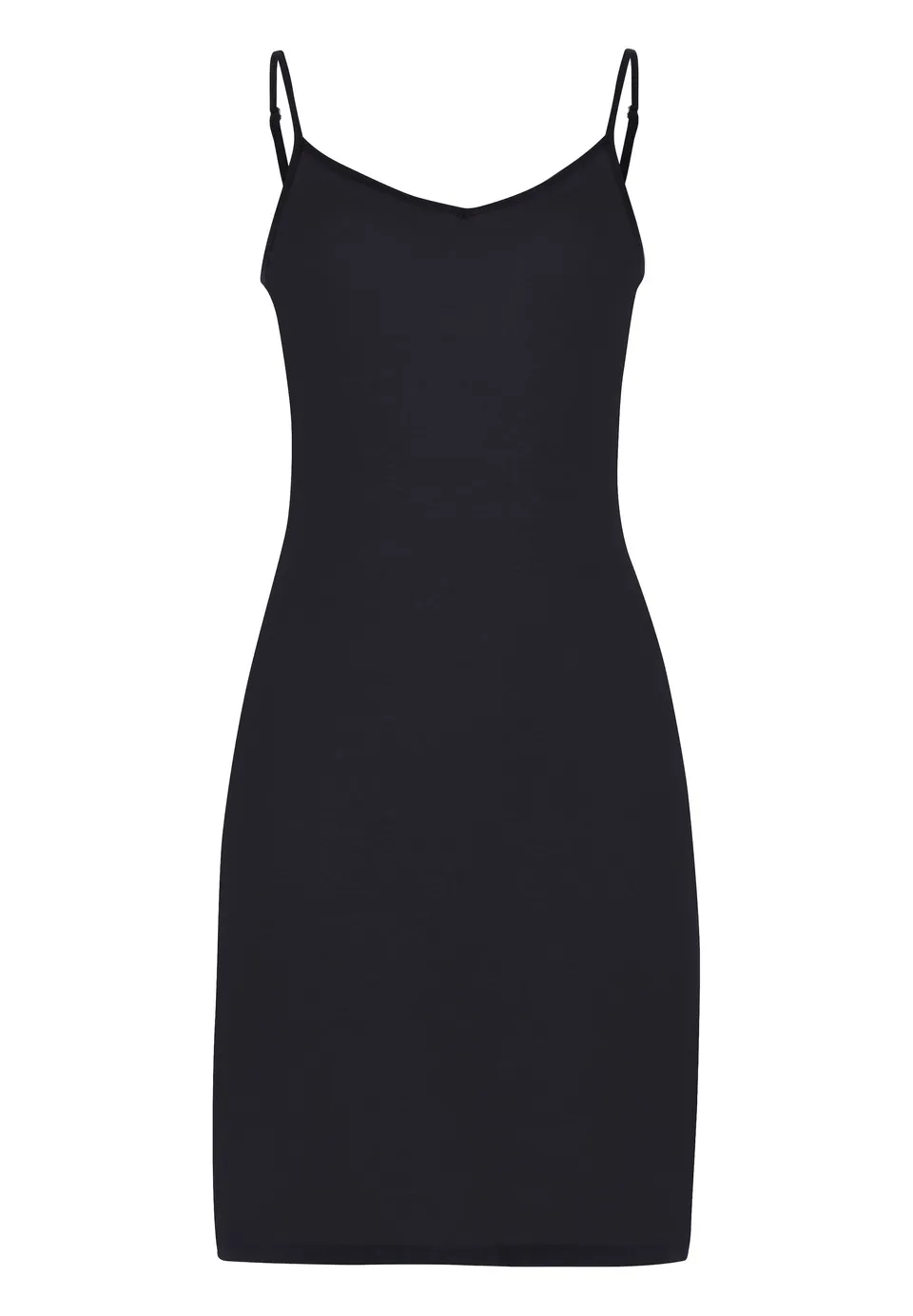 hanro-ultralight-bodydress-unterkleid-schwarz-baumwolle image 1