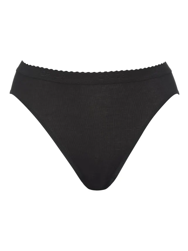 calida-essential-cotton-minislip-slip-damen-schwarz-48-50-baumwolle image 1