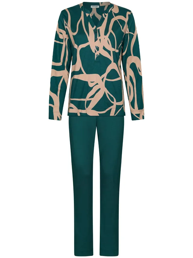 pastunette-premium-couture-damen-pyjama-gr-n-modal image 1