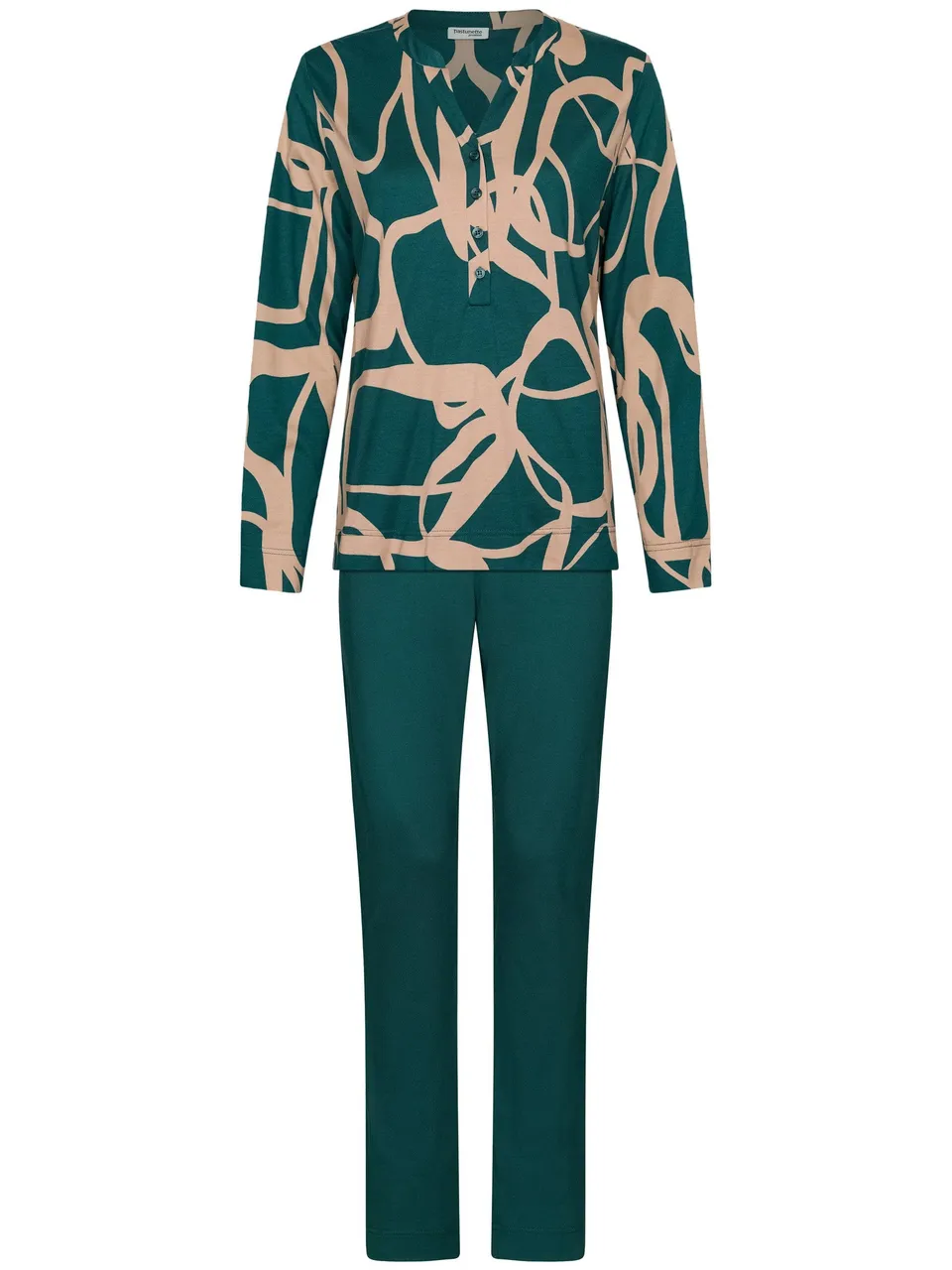 pastunette-premium-couture-damen-pyjama-gr-n-modal image 1