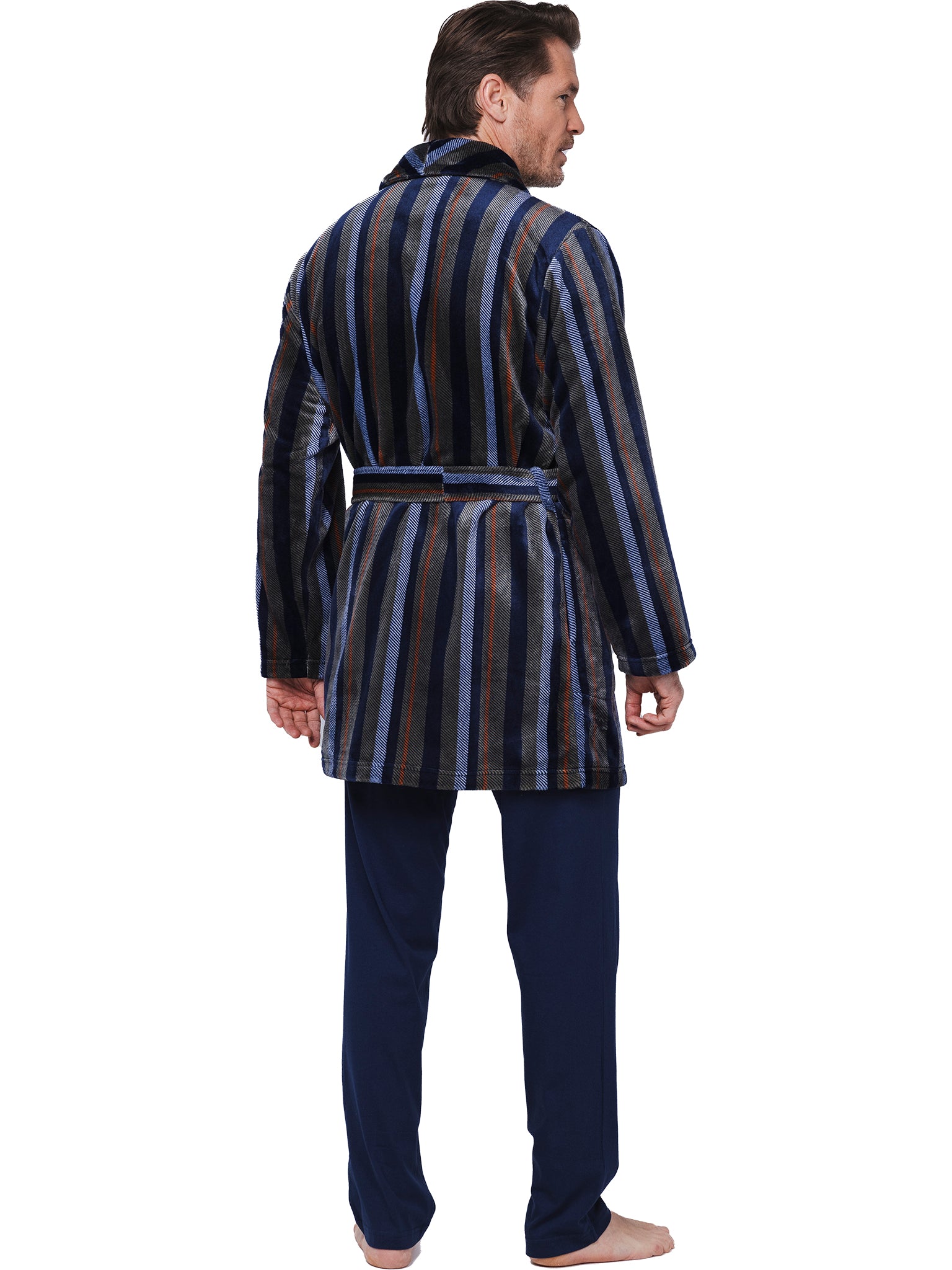 pastunette-adventure-bademantel-damen-dunkelblau-flanell-fleece image 3