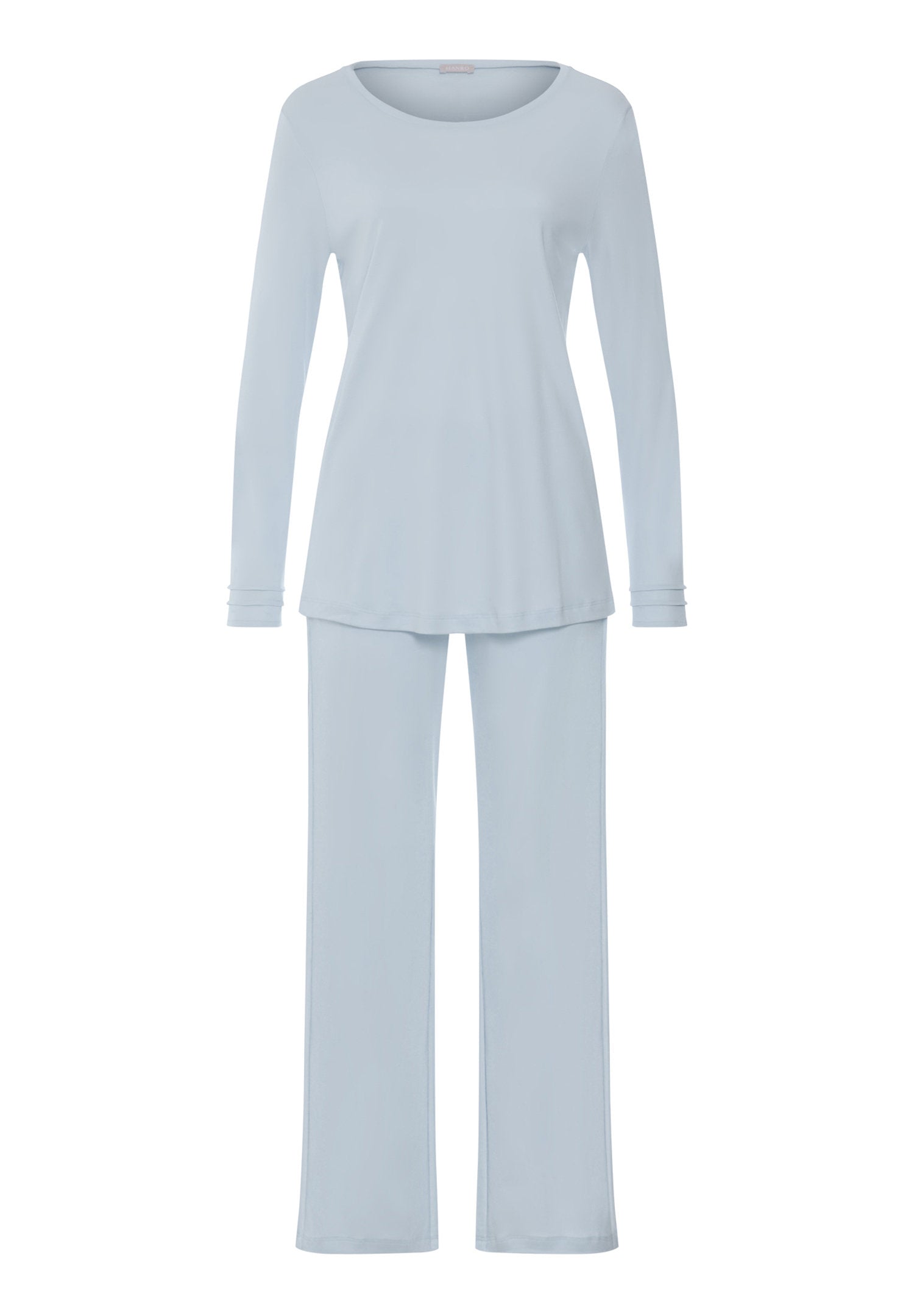 hanro-pilar-pyjama-damen-pastel-sky-baumwolle-interlock image 2