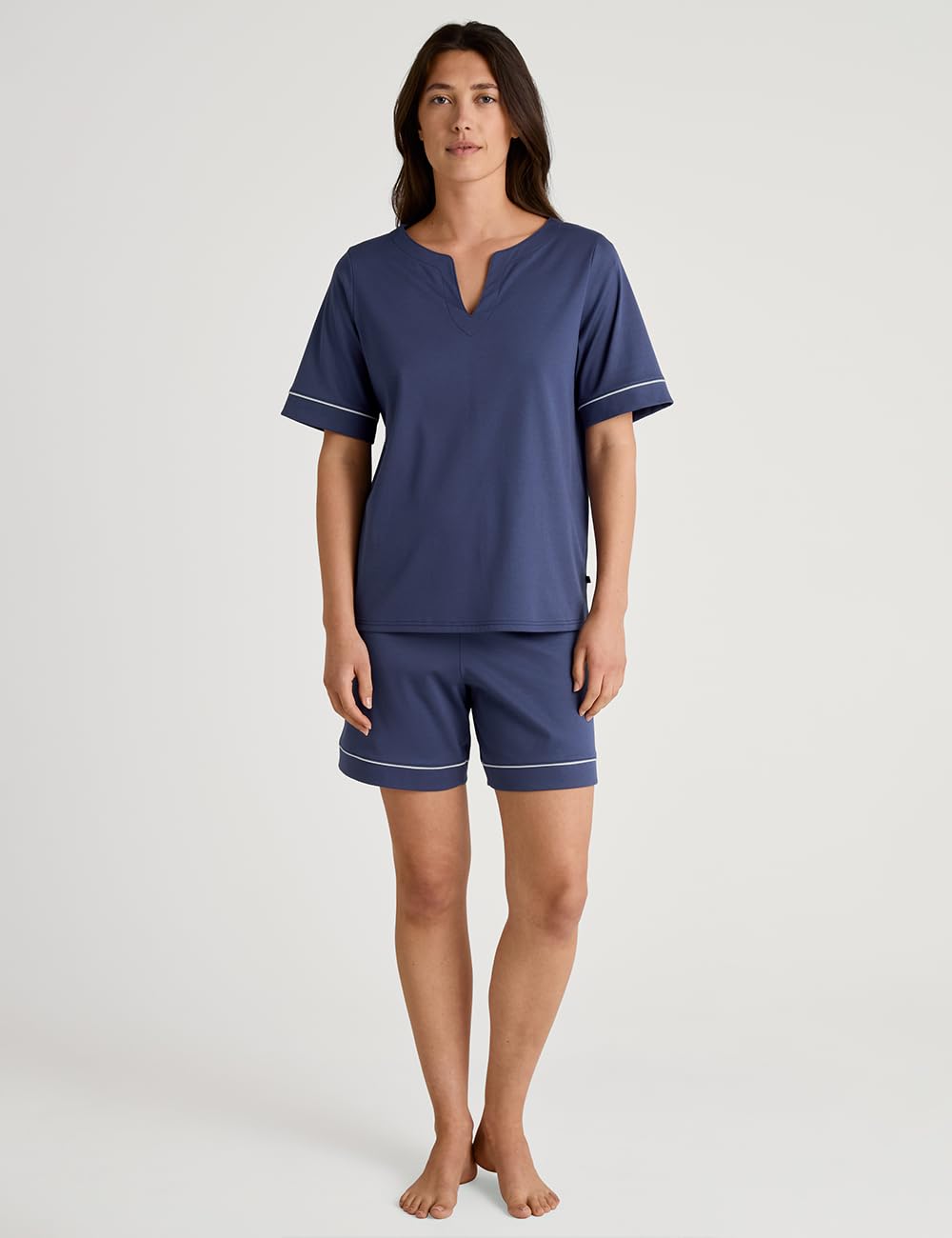 calida-favourites-t-shirt-damen-1er-pack-48-50-baumwolle-blau image 2