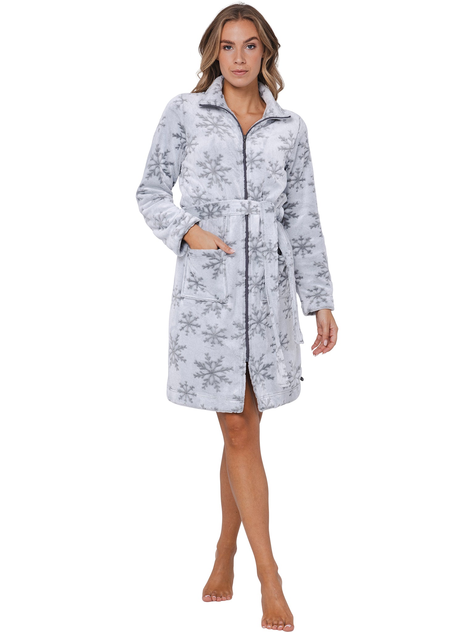 rebelle-silver-frost-bademantel-grau-fleece-rei-verschluss image 2