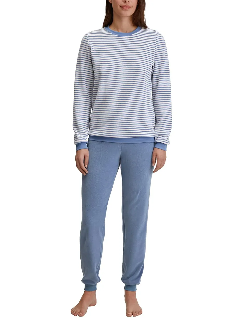 calida-soft-cotton-b-ndchenpyjama-damen-frottee-pearl-blush image 1