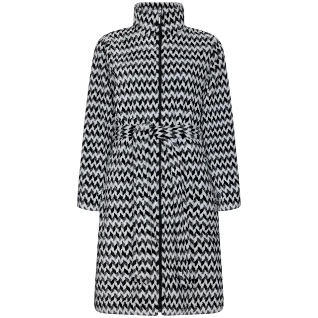 pastunette-premium-morgenmantel-schwarz-fleece-damen image 1
