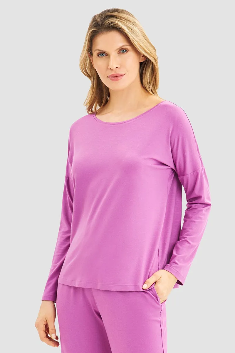 r-sch-be-happy-shirt-3-4-arm-nachtw-sche-pink-viskose image 1