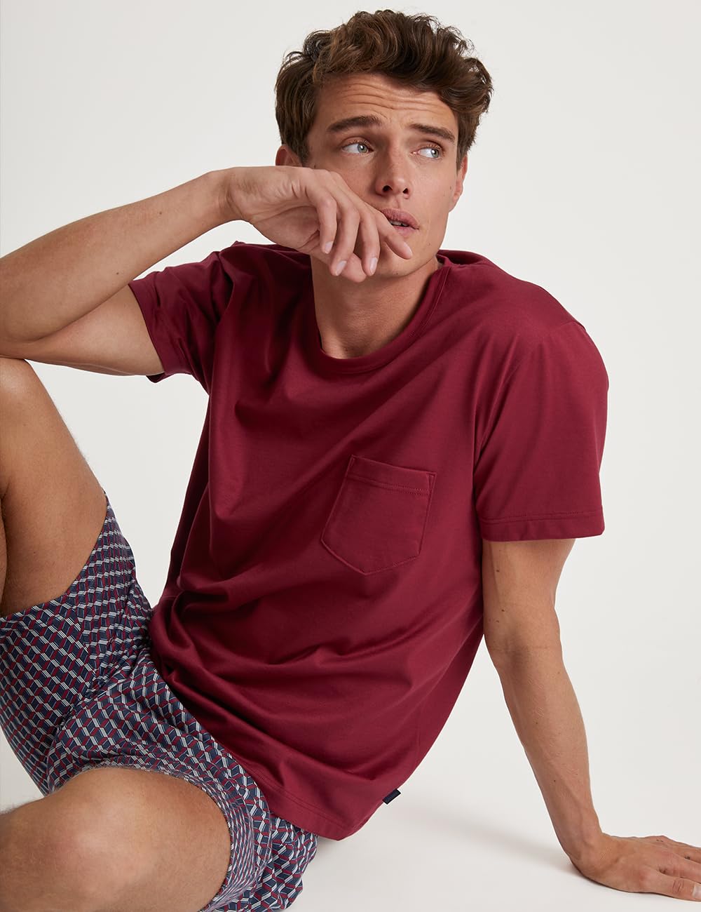 calida-relax-imprint-kurz-pyjama-herren-52-54-shorts image 2