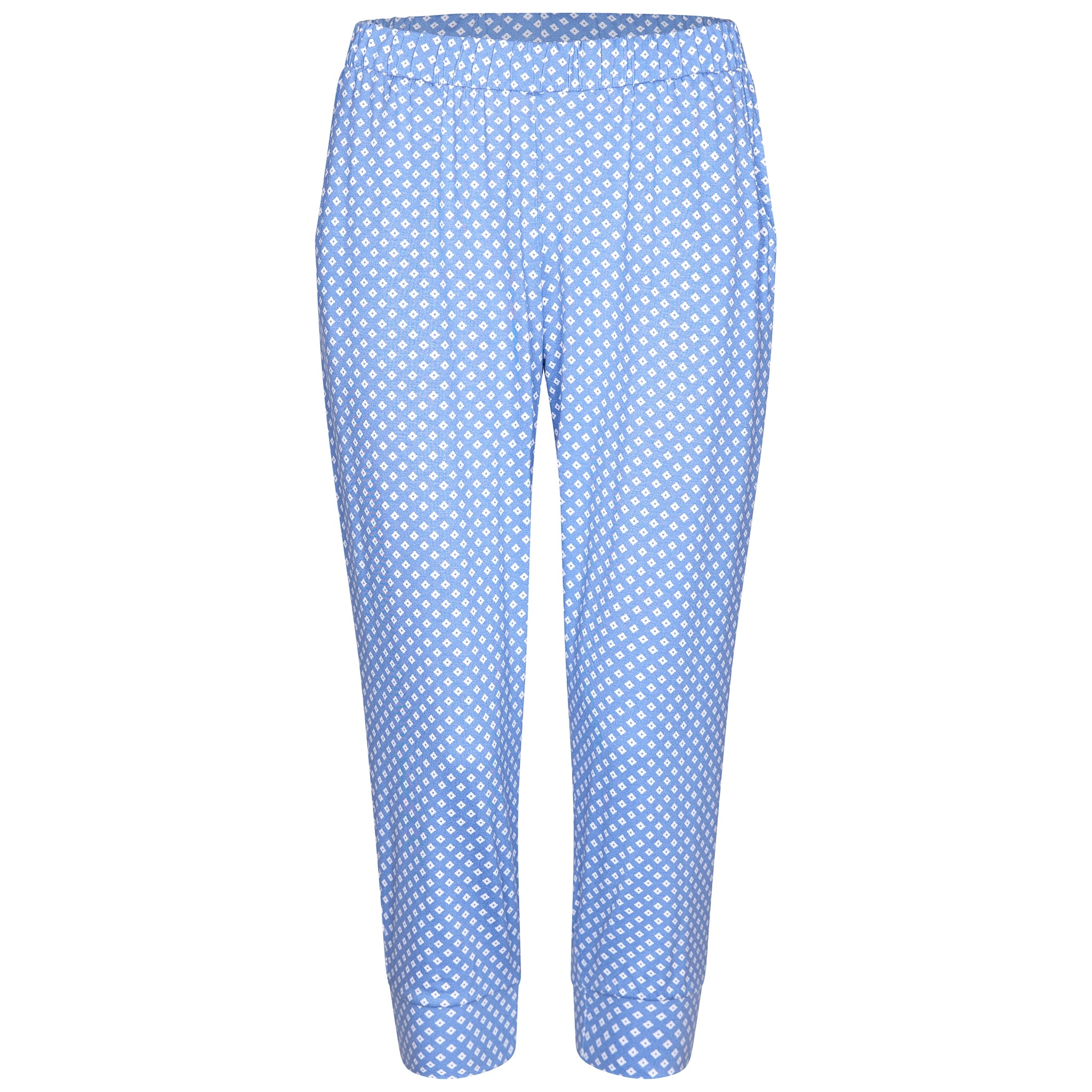 pastunette-deluxe-softly-blue-pyjama-blau-viskose-mit-print image 2