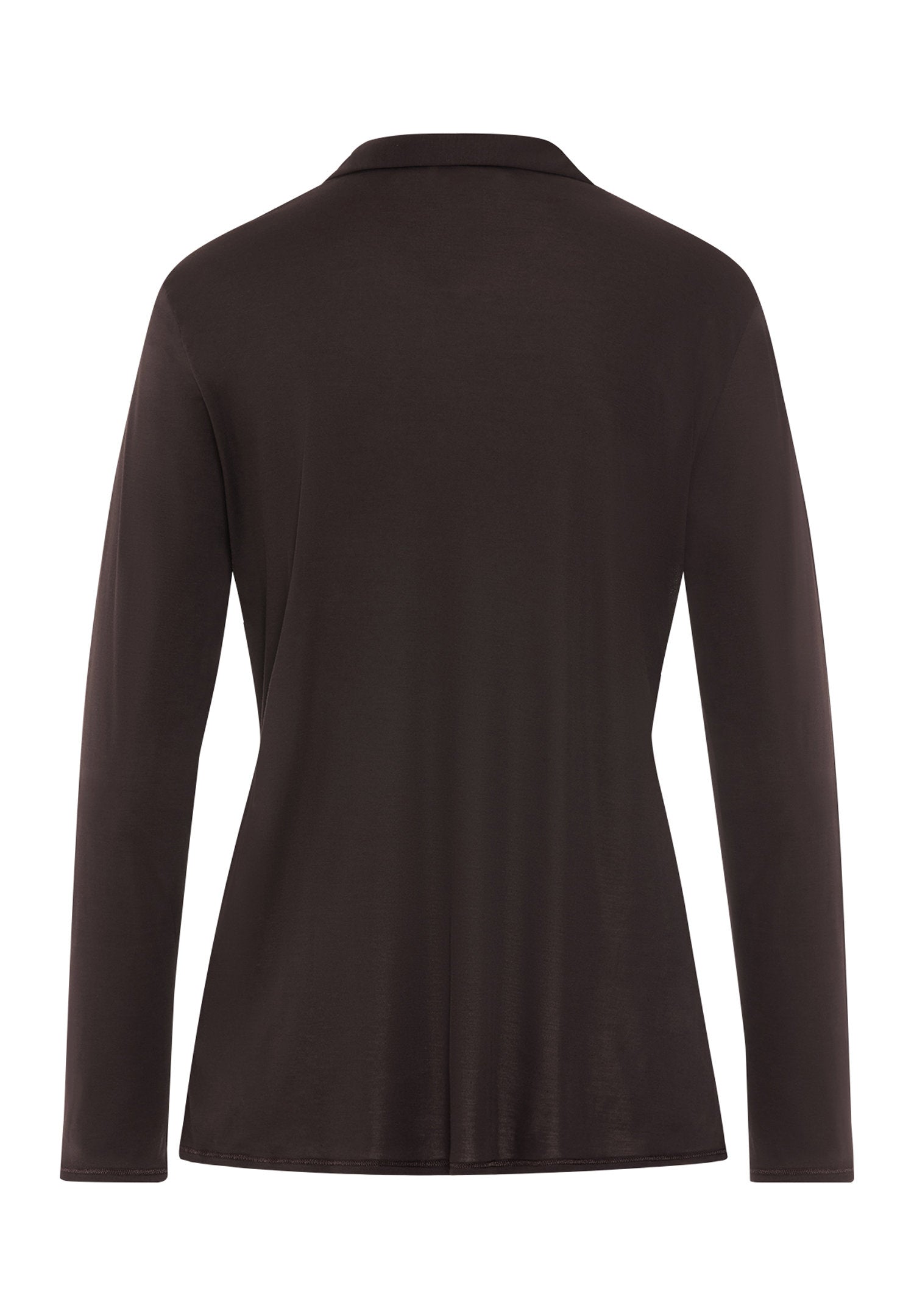 hanro-grand-central-schlafshirt-dark-mocha-modal-seide image 3