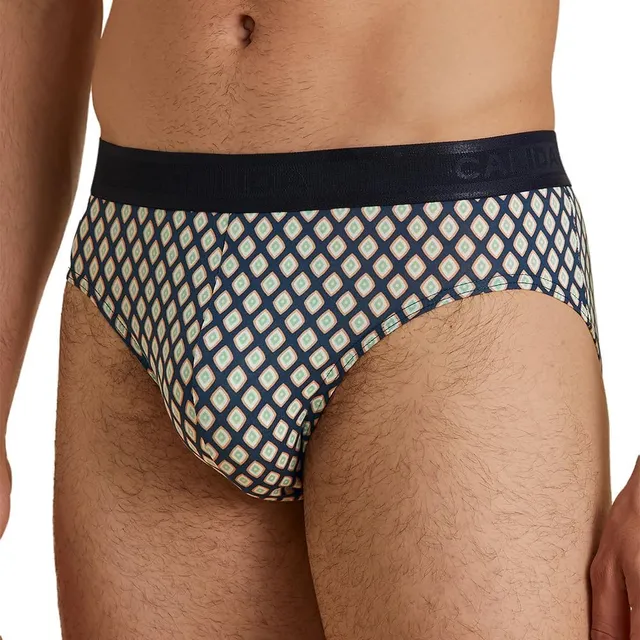 calida-prints-grafic-cotton-slip-herren-baumwolle-insignia-blue image 1