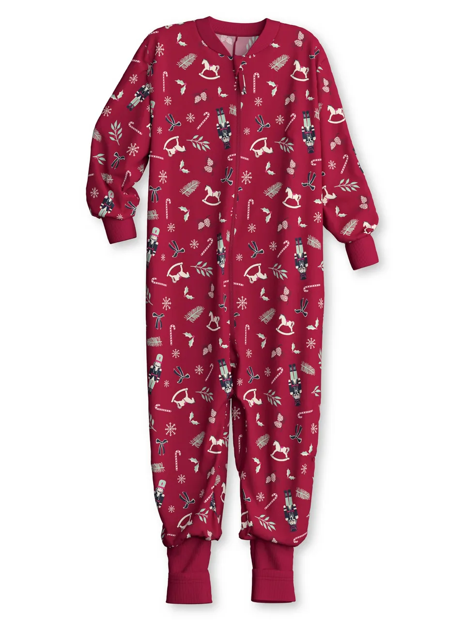 calida-favourites-sleep-jumpsuit-kinder-116-122-rot-baumwolle image 1