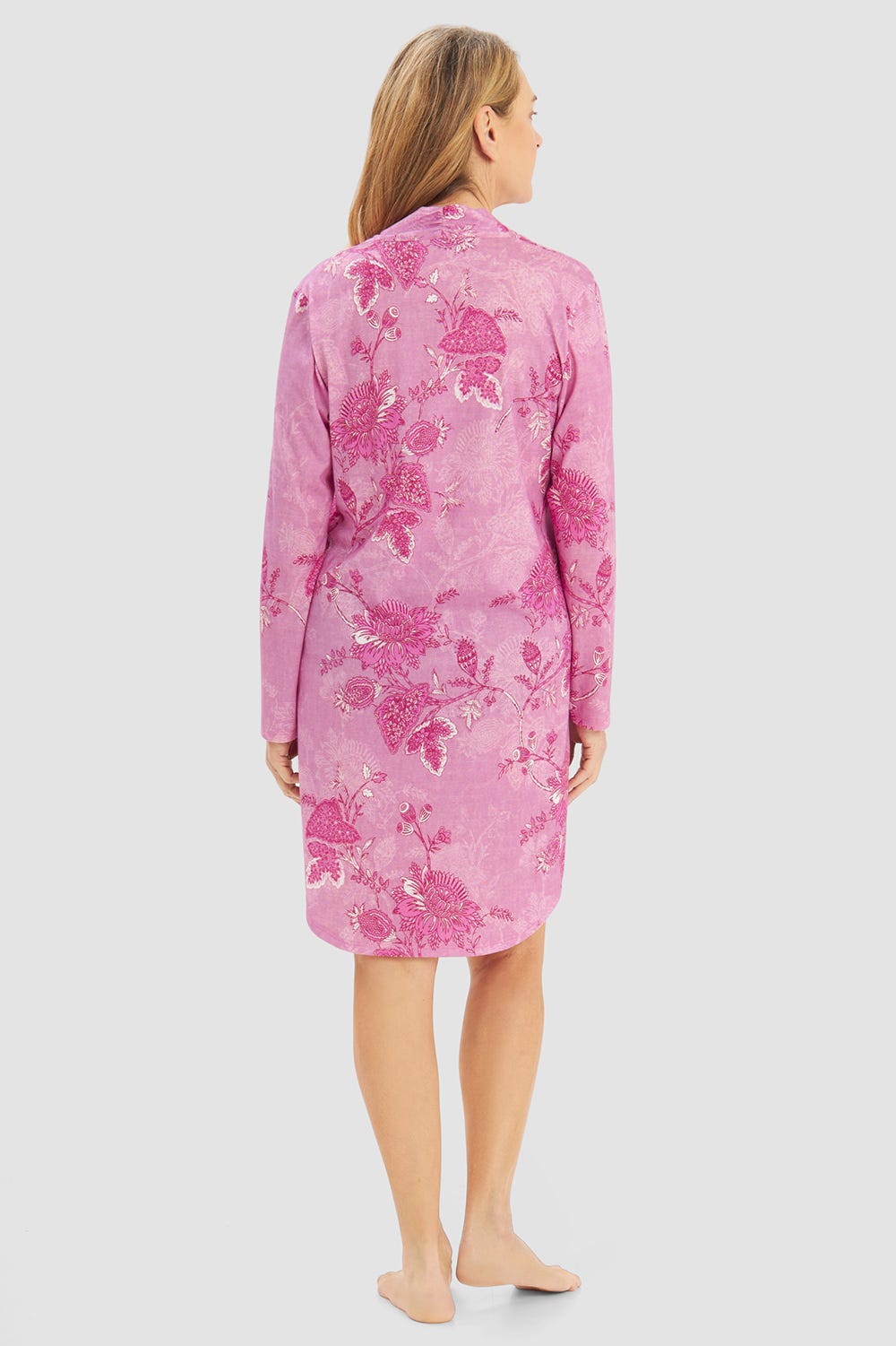 r-sch-be-happy-nachthemd-pink-ornamentdruck-langarm image 3