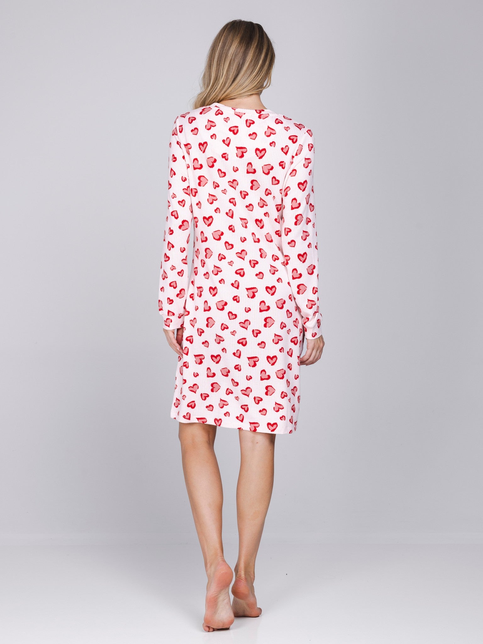 myrebelle-endless-love-nachthemd-rosa-herzen-langarm-fleece image 5