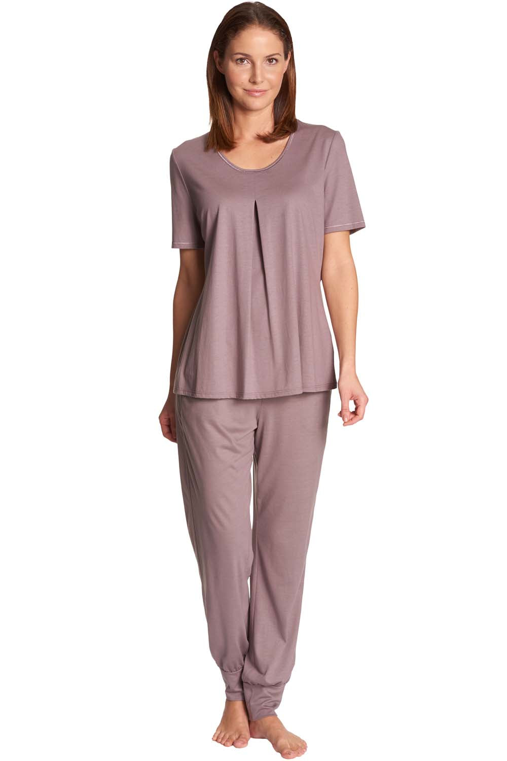 r-sch-be-happy-hose-lang-pyjamahose-braun-gummibund image 4