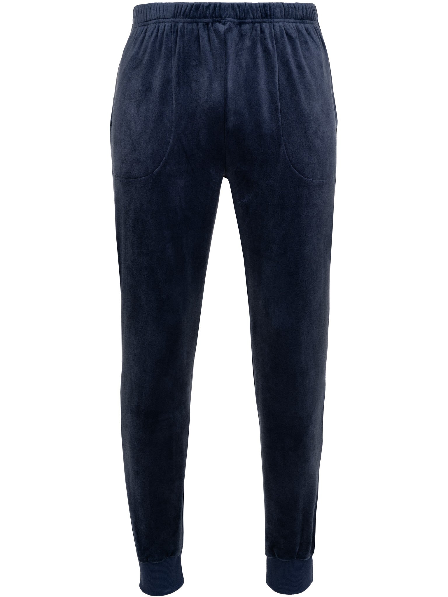 pastunette-northern-checks-herren-pyjama-dunkelblau-velours image 3