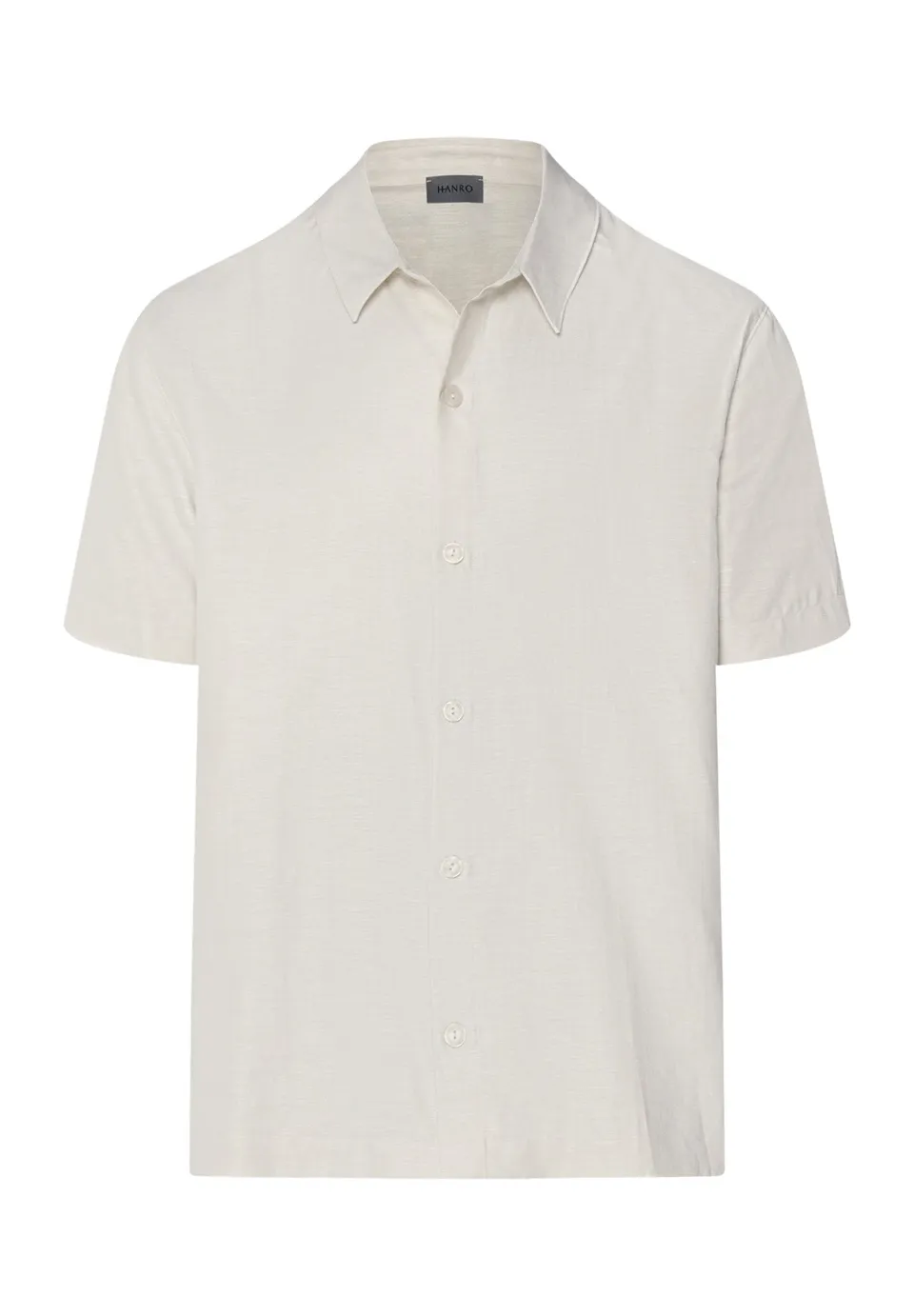 hanro-urban-casuals-s-slv-shirt-kurzarmhemd-sandy-leinen image 1