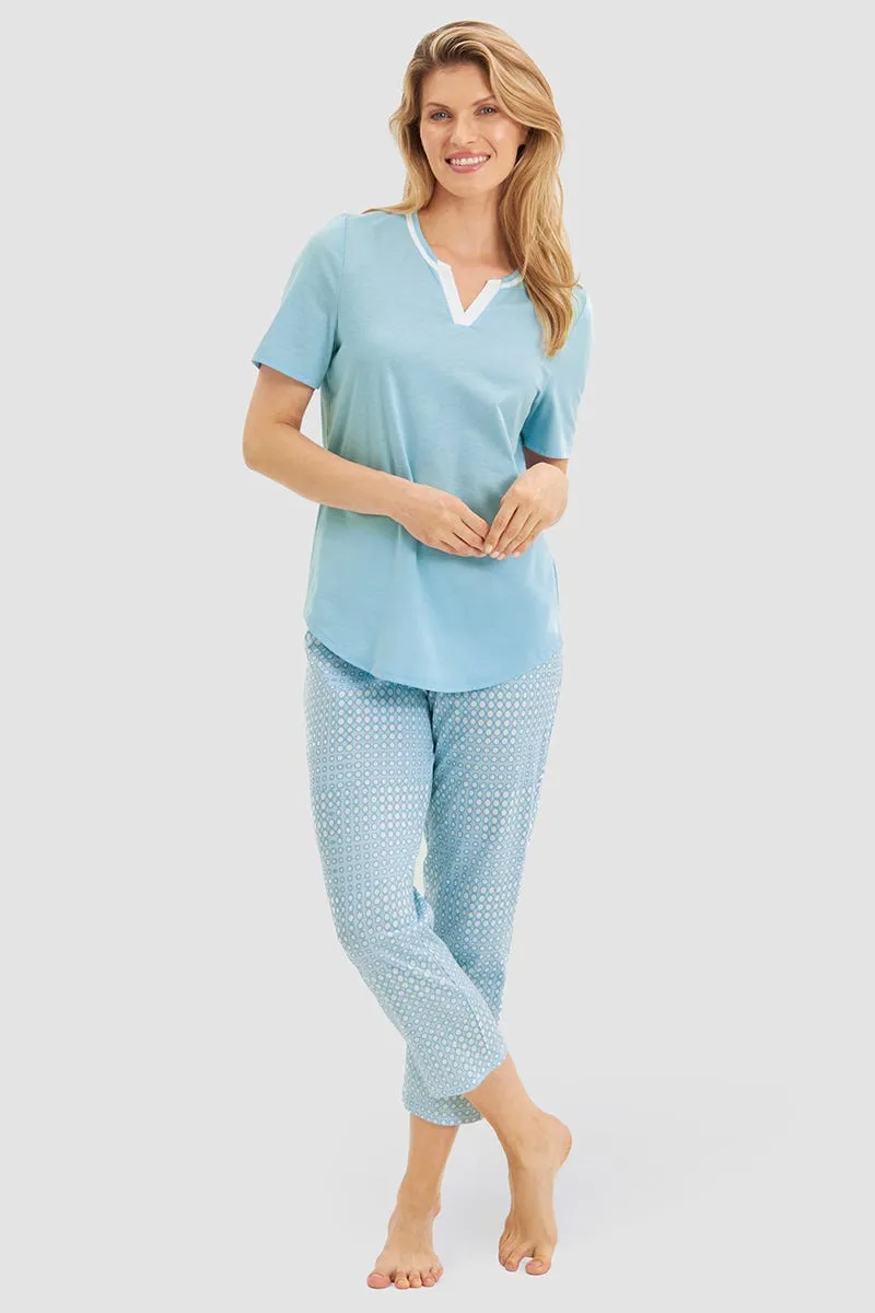 r-sch-be-happy-7-8-pyjama-retro-punkte-schlafanzug-hellblau image 1