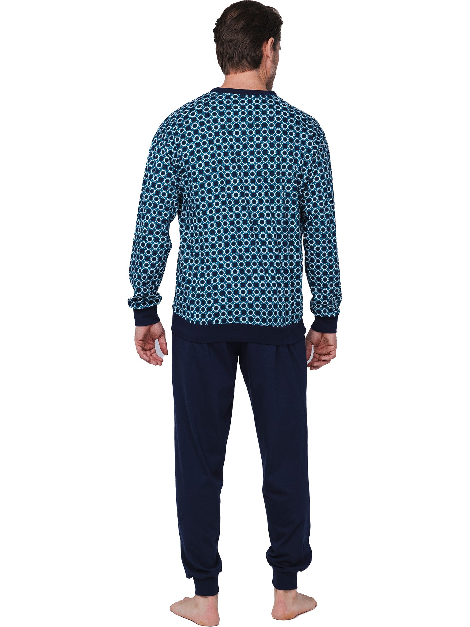 pastunette-robson-herren-pyjama-blau-langarm-gro-e-gr-en image 4
