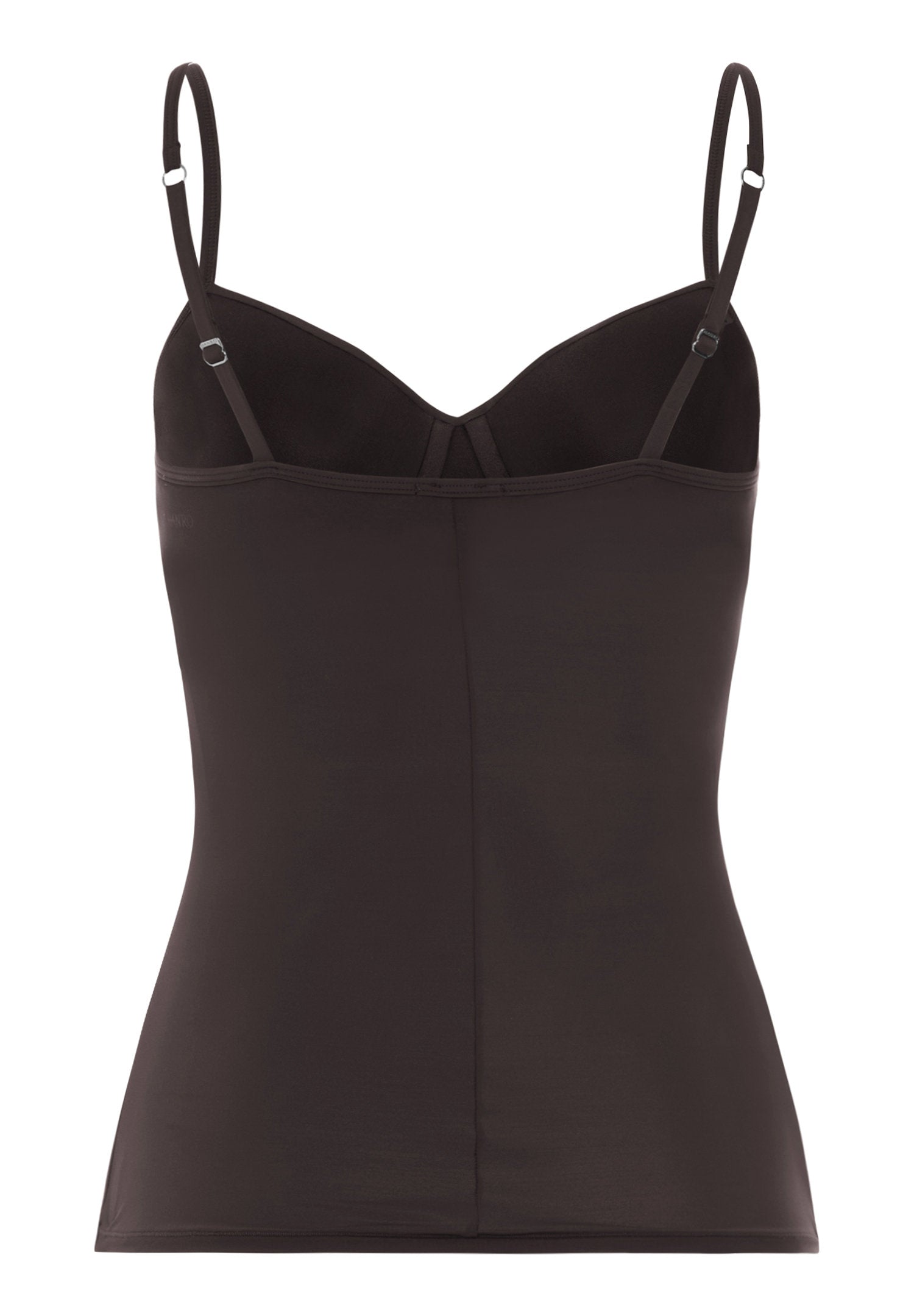 hanro-allure-padded-bra-camisole-top-mocha-brown-b-gel image 4