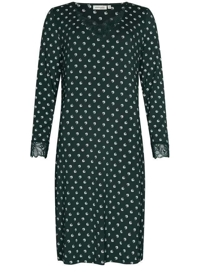 pastunette-premium-emerald-nachthemd-damen-gr-n-modal-spitze image 1