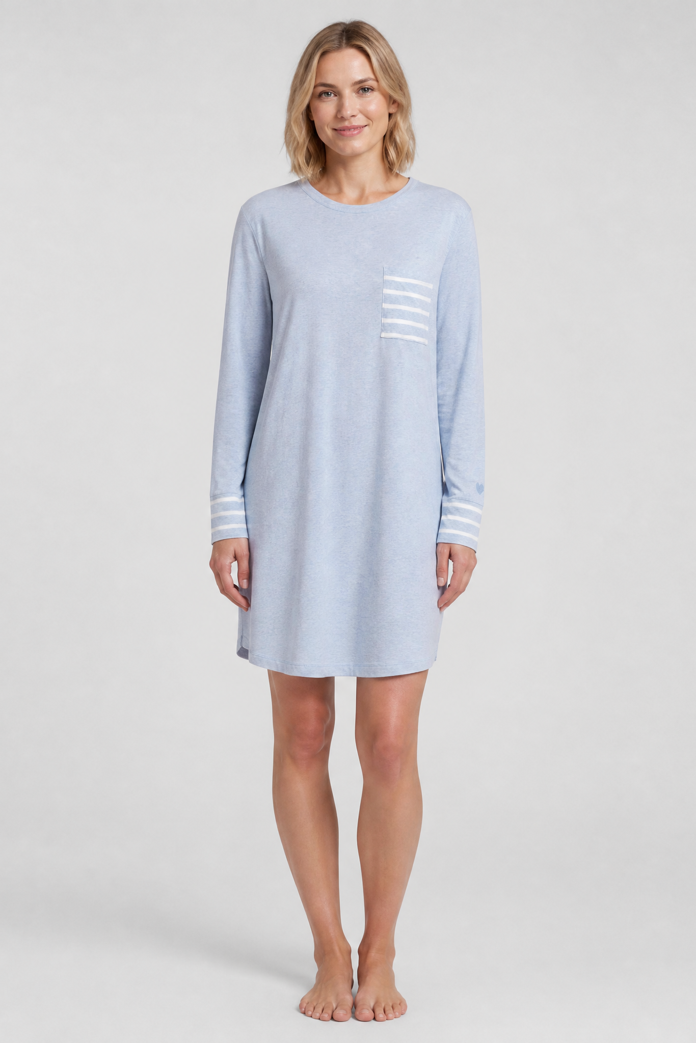 r-sch-be-happy-mini-nachthemd-ringel-look-blau-modal image 1