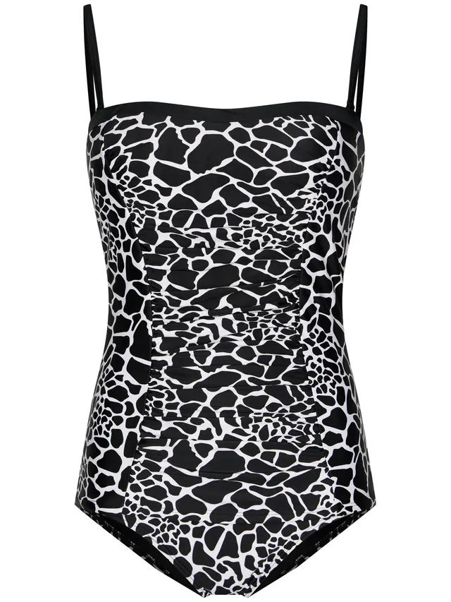 pastunette-noir-safari-tankini-schwarz-bandeau image 1
