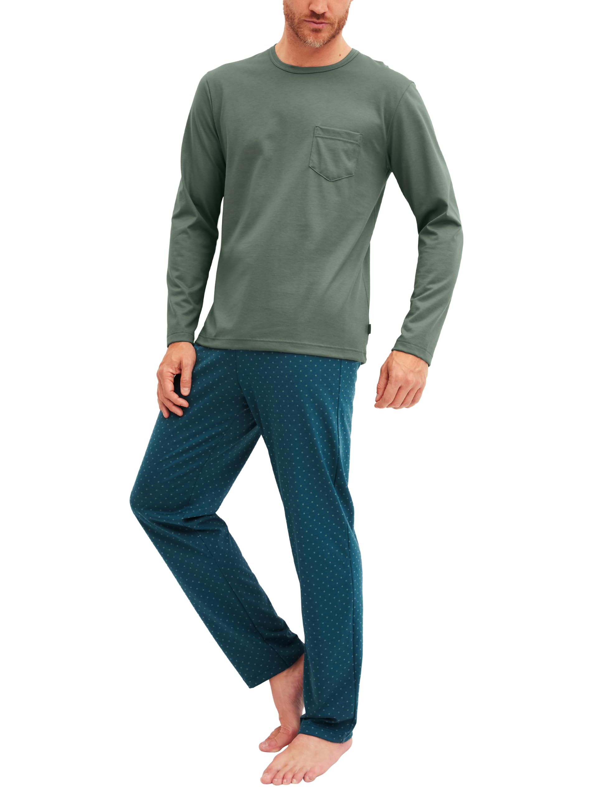 calida-relax-imprint-pyjamaset-herren-gr-50-schlafanzug image 5