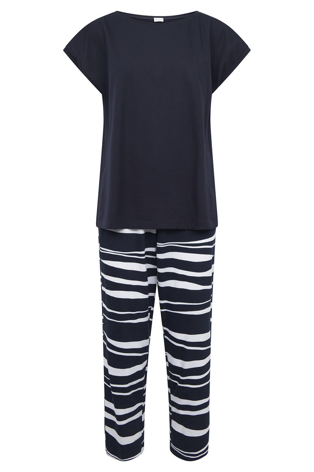 r-sch-be-happy-pyjama-7-8-schlafanzug-blau-zebra-kurzarm image 2
