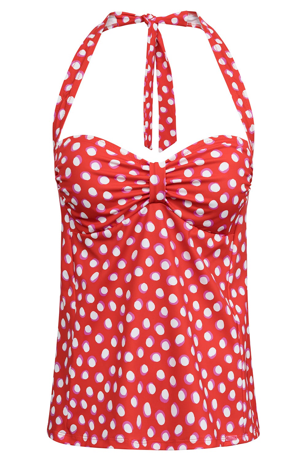 r-sch-be-happy-tankini-oberteil-badeoberteil-rot-tupfen image 2