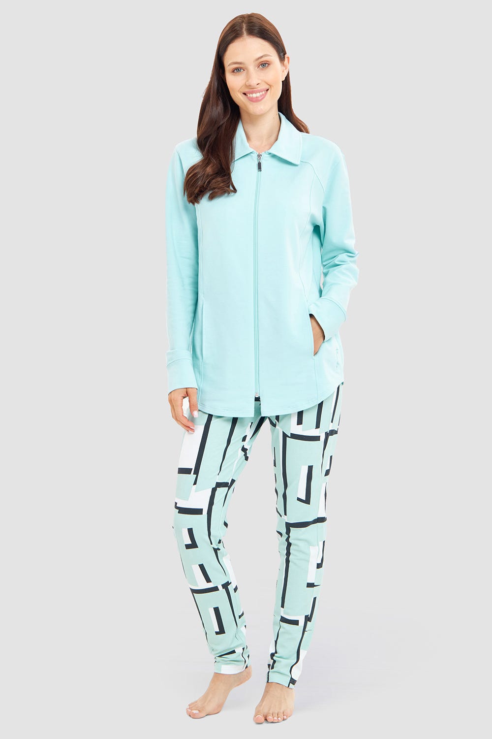 r-sch-be-happy-jacke-t-rkis-reissverschluss-taschen image 4