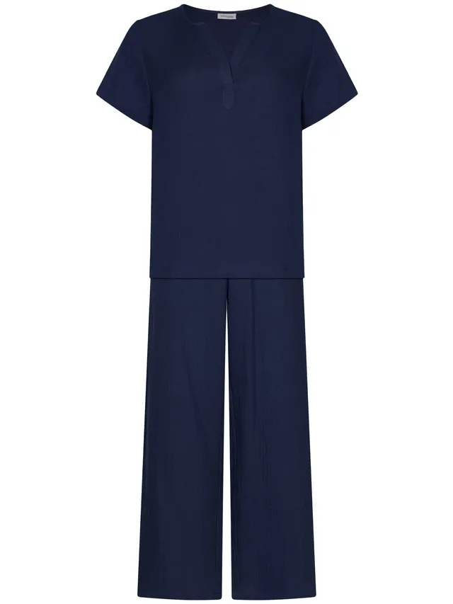 pastunette-premium-indigo-flow-hausanzug-blau-baumwolle image 1