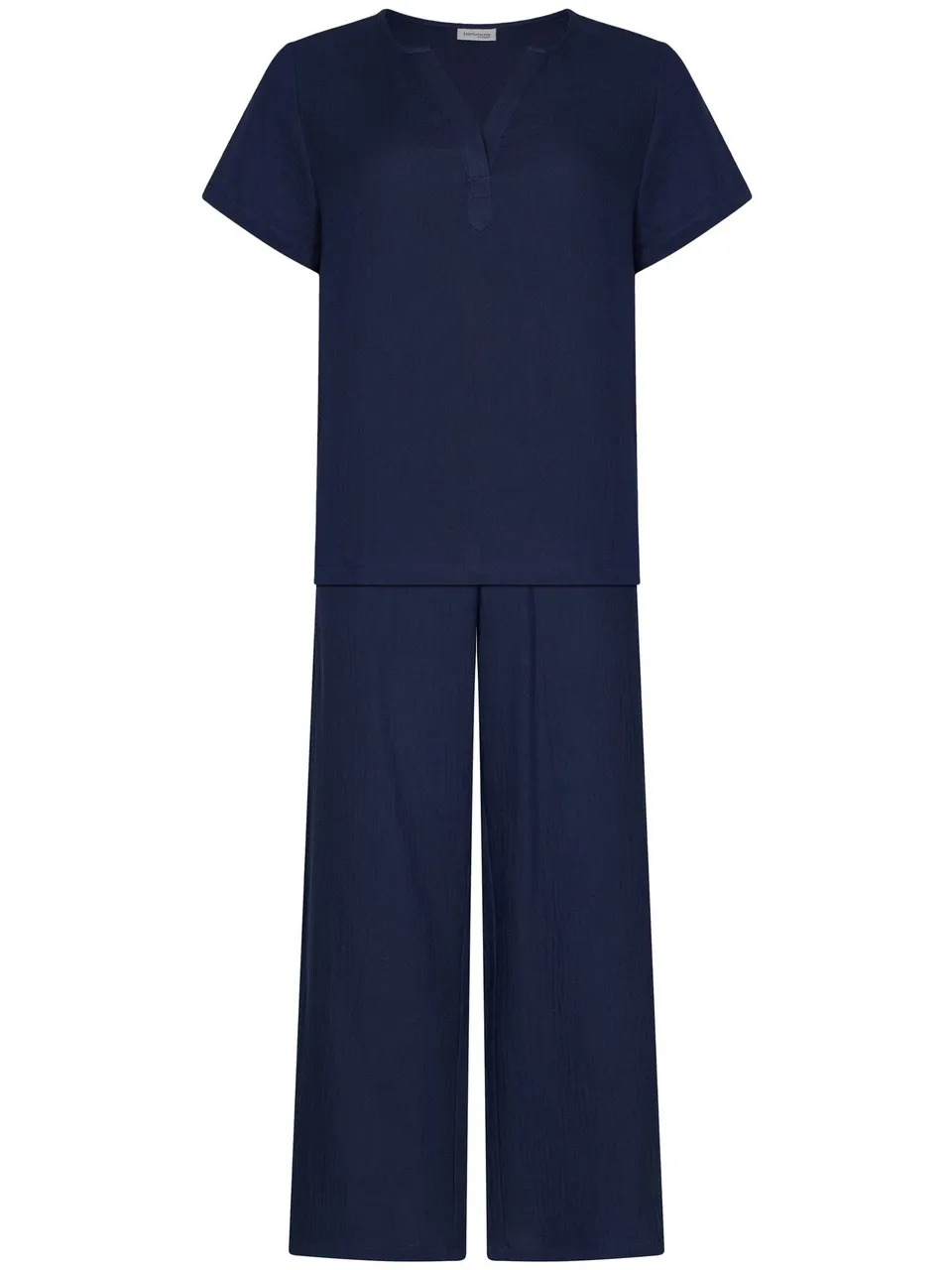 pastunette-premium-indigo-flow-hausanzug-blau-baumwolle image 1