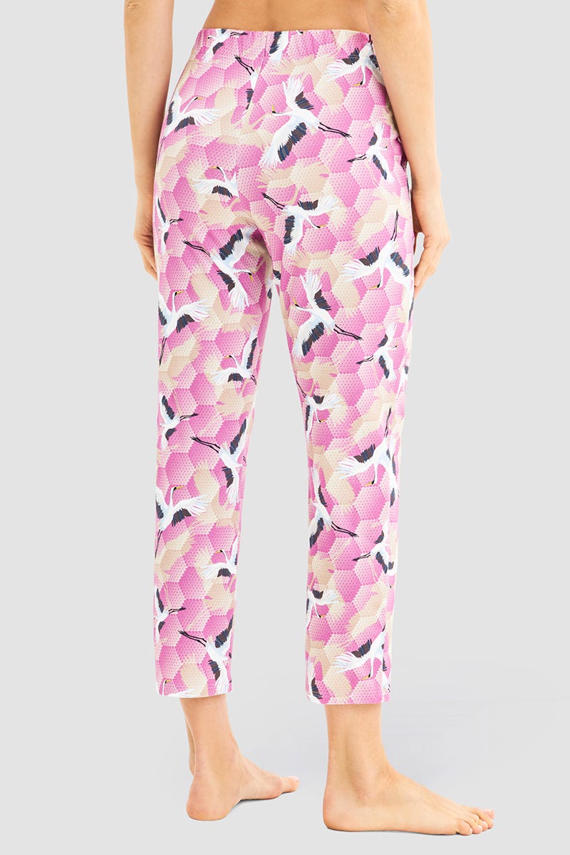 r-sch-be-happy-7-8-hose-pink-schlafhose-kranich-dessin image 3
