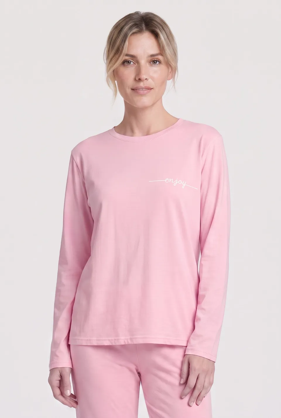 r-sch-be-happy-shirt-langarm-pink-enjoy-print-modal image 1